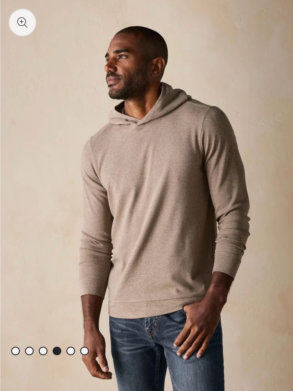 The Normal Brand - Puremeso Essential Hoodie in Taupe - M